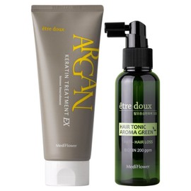 Mediflower Hair Full Care Set (Argan Keratin Treatment + Aroma Green Hair Tonic), 1 set / 메디플라워 헤어 풀케어 세트 (아르간 케라틴 트리트먼트+아로마그린 헤어토닉), 1세트