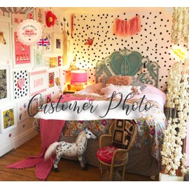 Dalmatian Spot Wall Stickers – 288-Pack Irregular Polka Dot Circles for Kids Room, Nursery, Home & Office Decor | Removable Art Decals for Walls, UK-Made Modern Decoration