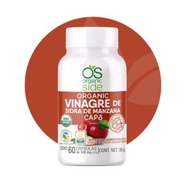 Vinagre de Sidra de Manzana Organic Side 60 Caps 30g
