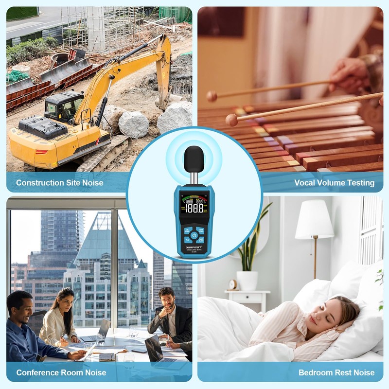Decibel Meter, DURFICST Sound Level Meter, Portable Level Meter, dB/SONE