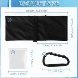 AiVeUao 24 Pack Sandbags Weight Bags for Photography Equipments, Photography Sand Weight Bags, Heavy Duty Sandbags for Backdrop Stand, Outdoor Canopy, Photo Tripod,Pop up Tent, Umbrella Base (Black)