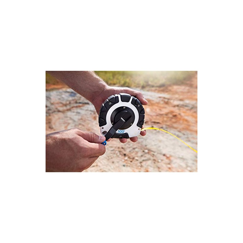 HART 100-Foot LONG TAPE MEASURE Durable Steel Blade | Closed