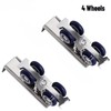 Sliding Door Roller for Wooden Door Track Systems – 4-Wheel