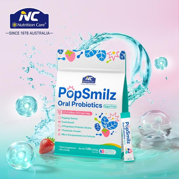 NC PopSmilz Oral Probiotics | Lactobacillus salivarius AP-32 | Sugar-Free