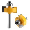 1/2"H - 1/4" Shank Rabbet Router Bit with 7 Bearings
