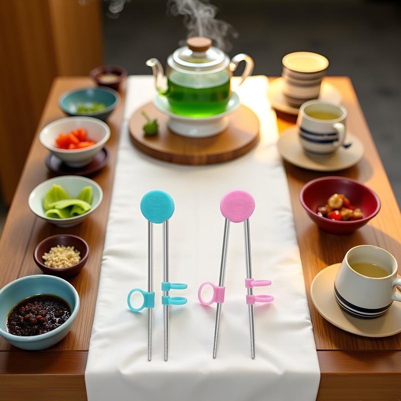2Pairs Chopsticks Training Sailor Moon Chopsticks Reusable Metal Training Stainless