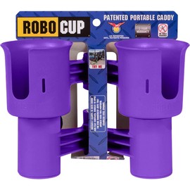 ROBOCUP, Purple EZ-Spring, Updated Version, Best Cup Holder for Drinks, Fishing Rod/Pole, Boat, Beach Chair, Golf Cart, Wheelchair, Walker, Drum Sticks, Microphone Stand