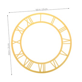 Ipetboom Round Roman Numeral Acrylic Wall Clock Dial Decal Replacement for Living Room Entryway Easy to Apply Decorative Clock Face with Markings