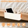 Oungy 3 Pcs Bedside Caddy Plastic Bed Caddy, Orange Hanging