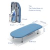 Metal Foldable Iron Board with Iron Holder, RAINHOL Small Ironing