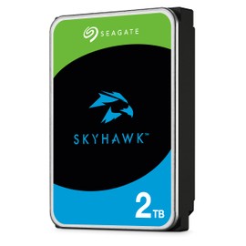 Seagate SkyHawk, 2 TB, Surveillance Internal Hard Drive HDD – 3.5 Inch SATA 6 Gb/s 64 MB Cache for DVR NVR Security Camera System, and Three-year Rescue Services (ST2000VX008)