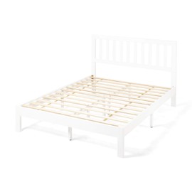 Christopher Knight Home Eunice Acacia Wood Queen Bed Platform, White