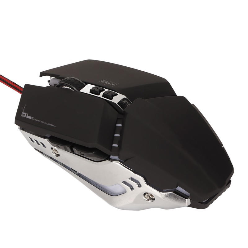 Gaming Mouse Ergonomic Design 4 DPI Adjustable Breathing RBG Backlit