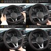 West Llama Customized Auto Car Steering Wheel Cover for Nissan,D