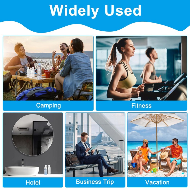 Coicok 11 Stück Reiseflaschen 100 ml, Reisezubehör Nützliches Zubehör mit