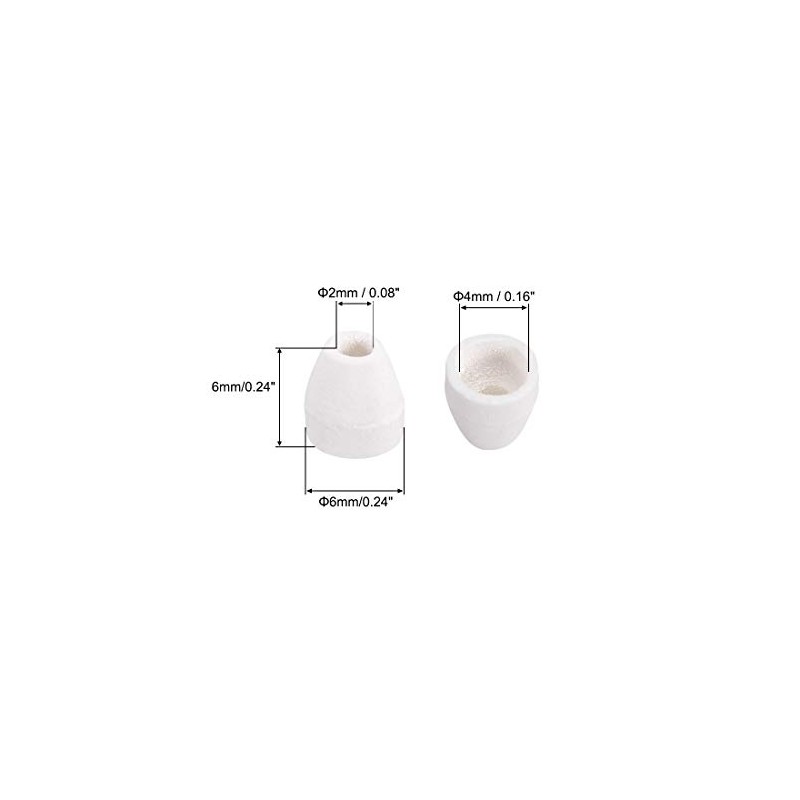 sourcing map Ceramic Conical Insulation Beads for Heat Shrink Tubing