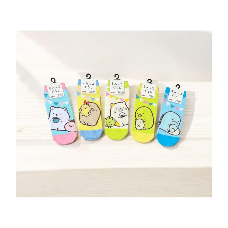 Small Planet Sumikko Gurashi Women's Socks, Garland, Tokage San-X