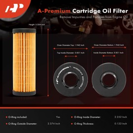 A-Premium 10K Miles Protection Oil Filter Compatible with Ford F-150, Explorer Fusion, Edge, Mustang, Ranger, Bronco, Police Interceptor Utility & Lincoln MKZ, Continental, MKX, Aviator, Nautilus