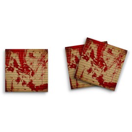 Butler in the Home Sticky Notes 3 Pack 3"x3" 50 Sheet Count Per Pad, Smeared Blood Horror Scary, Cute Funny Memo Note Pads Stationery Journal Planner Paper