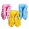 Kids' Inflatable Swim Vest and Learning Ring with Thick Buoyancy 아lf2423 Large Blue 30ea