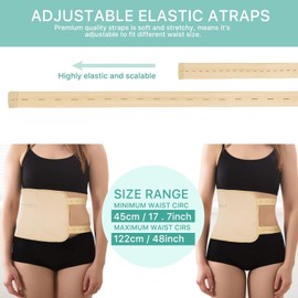 Castor Oil Pack Kit for Knee, Castor Oil Pack Wrap for Liver, Organic Black Castor Oil Pack for Waist, Chest, Leg, Joint, Heatless, Less-Mess, Reusable, Flannel Cotton Anti Oil Leak (Pack Kit-Khaki)