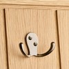 Decohooks Two Prong Robe Hook - Wide Design - Antique