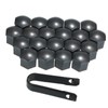 20pcs Universal 19mm Wheel Nut Covers Lug Nut Caps Screw