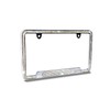 JR2 Premium Shinning Glass Crystals Durable Chrome Metal License Plate