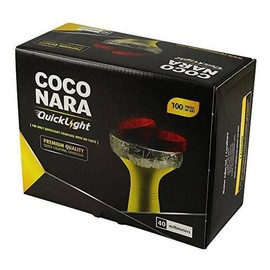 CocoNara Quick Light Charcoals - Size: 33 MM Box - 100 Pieces