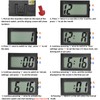 2 Pcs Mini Digital Clock Small Magnetic Car Dashboard Clocks