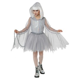 California Costumes, Girls' Glimmering Ghost, Size M