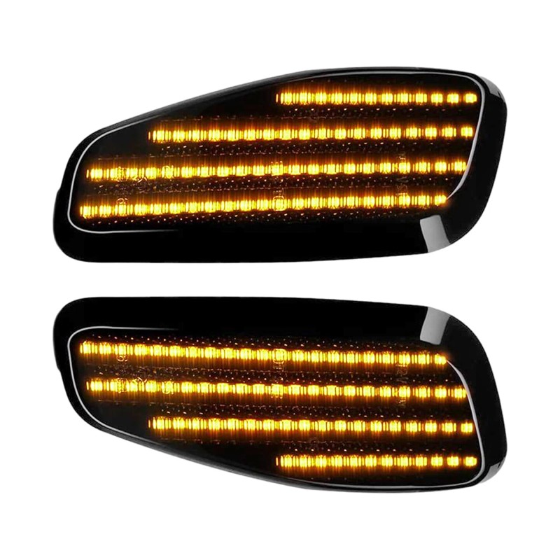 ZTT Pair Smoked Front Side Marker Lights Width Lamp LED