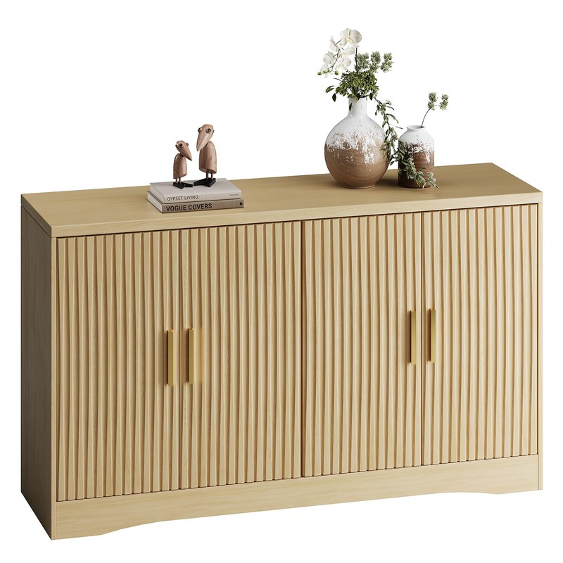 55" Modern Sideboard Buffet Cabinet with Storage for Living Room