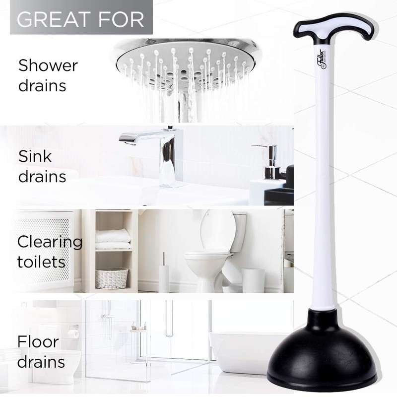 Fuller Brush Bowl Brush & Plunger in Caddy Set– 16-Inch