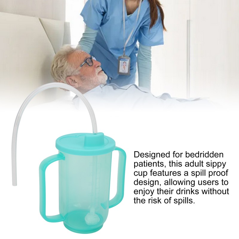 Adult Sippy Cup Spill Proof Convalescent Feeding Drinking Cup with