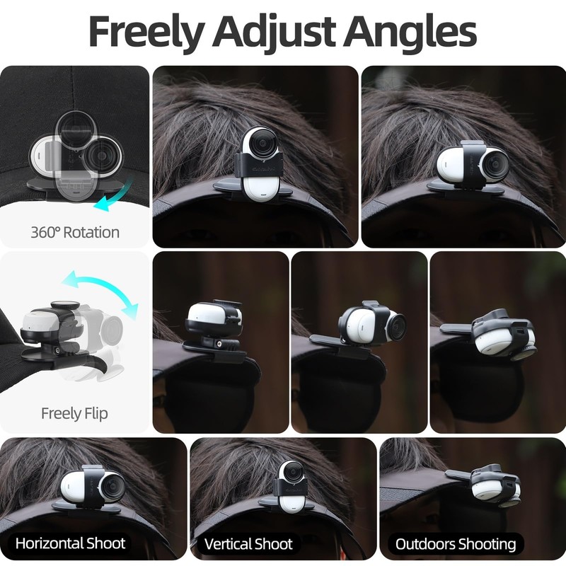 CamGo Sunnylife Hat Strap Mount for Insta360 GO 3S /