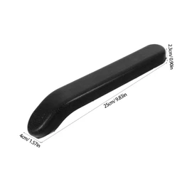 Baluue Wheelchair Armrest Pad Comfortable Arm Rest Pads Easy Installation Hardware Black Curved Arm Rest for Standard Wheelchairs