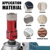 Vearter 10PCS/Set Vacuum Brazed Diamond Masonry Hole Saw Kit, 1/4''-