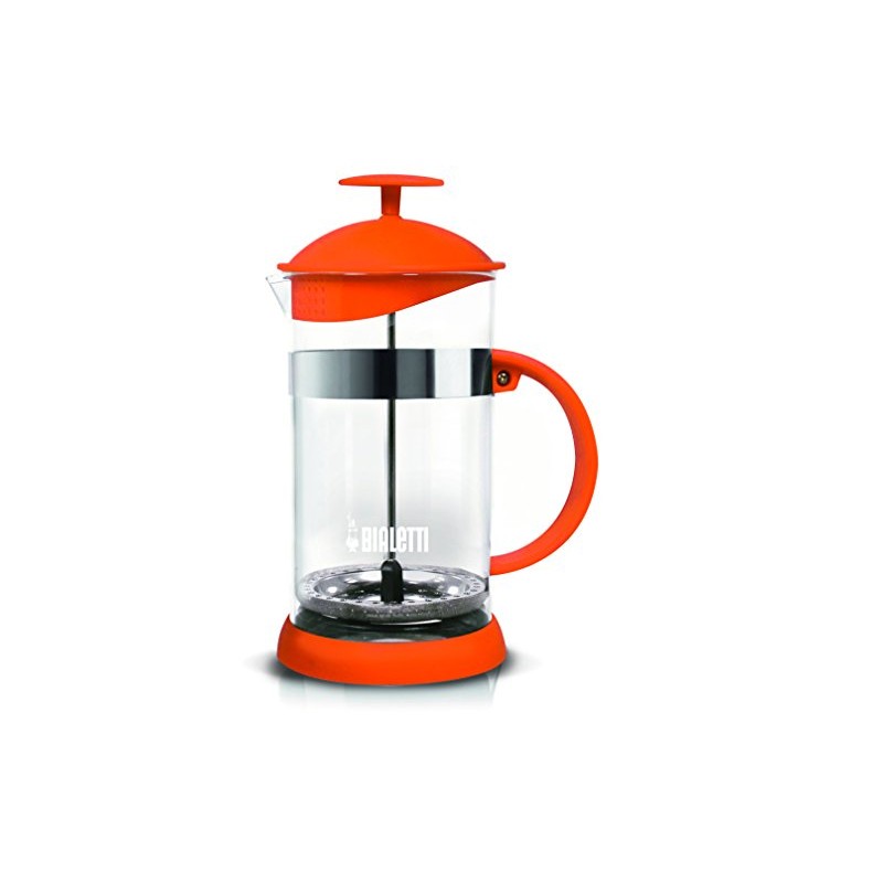 Bialetti 0006185 Kaffeebereiter, Glas, Orange, 16 x 11.5 x 22.5