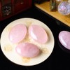 Rose Quartz Palm Stone Crystal, Gbuxska Oval Crystals and Healing
