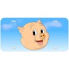 Porky Aluminum Novelty Auto License Plate