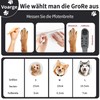 Voarge Pack of 4 Dog Socks with Non-Slip, Socks for