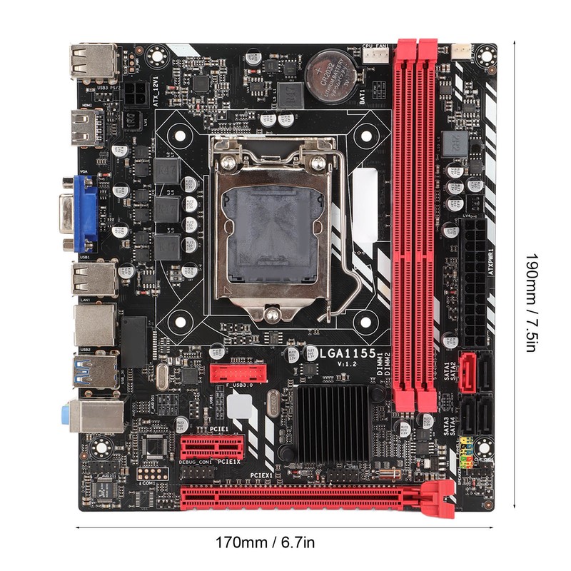 Motherboard LGA 1155 Pin DDR3 VGA Interface HD Multimedia Interface