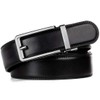 Founders & C Men's Leather Ratchet Comfort Click Belt Dress
