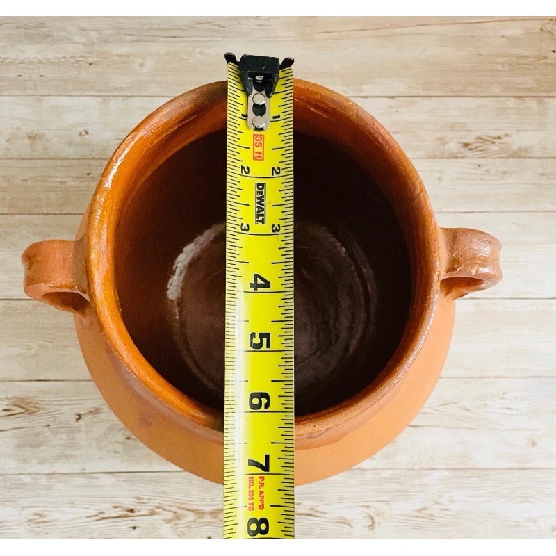 1 Olla de Barro Chocolatera Y 1 Molinillo De Madera