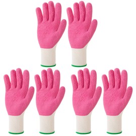 Sureio 3 Pairs Donning Gloves for Compression Stockings Gloves for Donning Gripping Compression Wear (Pink)