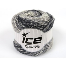 Lot of 4 x 100gr Skeins Ice Yarns Linen VISCOT (30% Linen 34% Cotton) Yarn Grey Shades