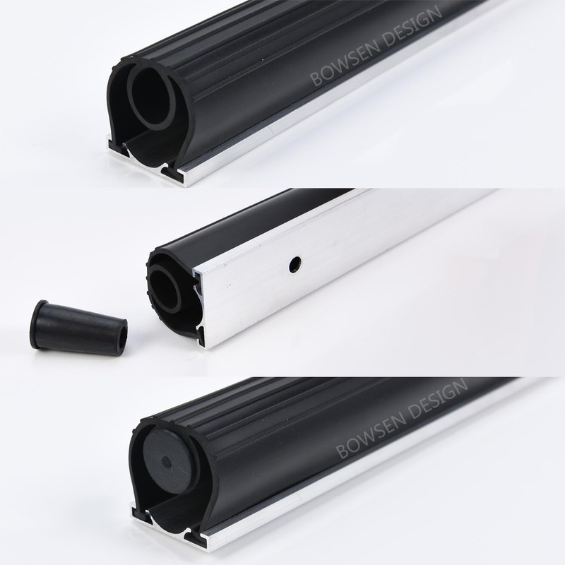 BOWSEN Heavy-Duty U+O Ring Universal Garage Door Bottom Seals Weatherstrip