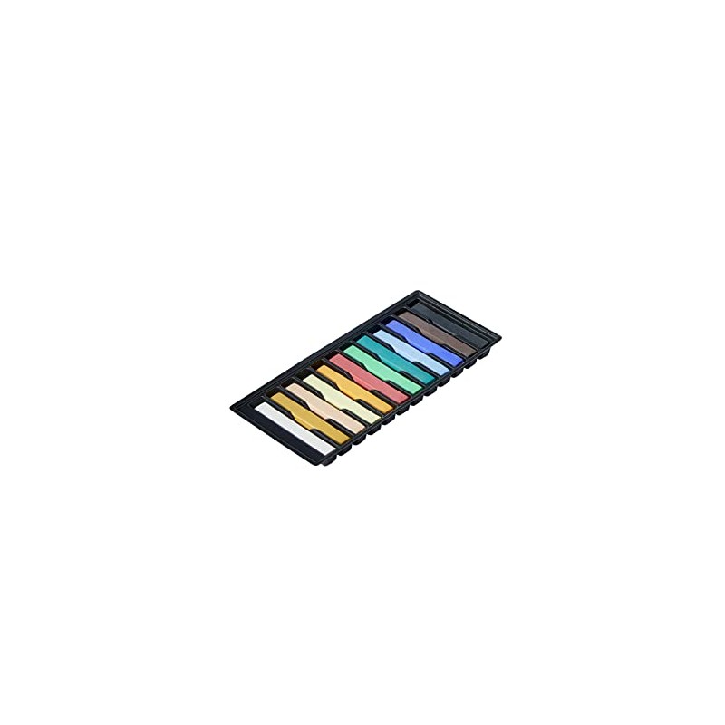Daler-Rowney Simply Soft Pastels, Cardboard Box, 12 Assorted Colours, 12pcs