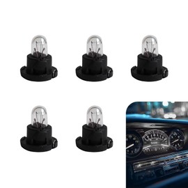 5 UNIDADES Bombillas LED para Tablero de Coche, 14 V, 1.12 W, Diámetro de Base 12 mm, Bombillas T5 Pequeñas Duraderas, Reemplazo de Bombillas para Coche y Motocicleta, Universal para Luces de